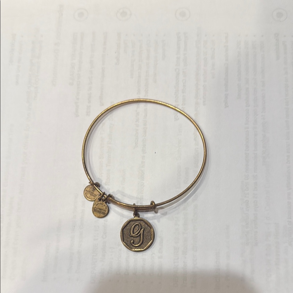 Alex and Ani Gold Charm Bracelet